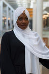 White Basic Chiffon Hijab