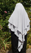 Gray Crinkle Khimar