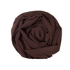 Rich Cocoa Brown Luxury Chiffon