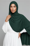Hunter Green thick Maxi Jersey Hijab