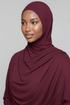 Small Burgundy Maroon Light Weight Jersey Hijab