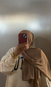 Taupe Basic Chiffon Hijab