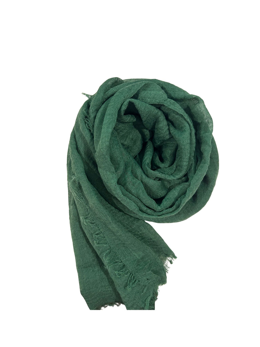 Green premium crinkle hijab