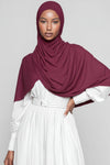 Small Burgundy Maroon Light Weight Jersey Hijab