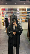 Midnight Moon Open Abaya