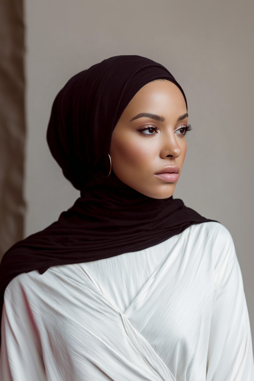 Black Small Jersey Hijab