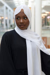 White Basic Chiffon Hijab