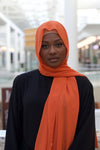 Pumpkin Spice Basic Chiffon Hijab