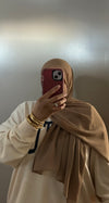 Taupe Basic Chiffon Hijab