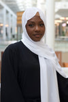 White Basic Chiffon Hijab
