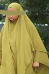 Green 2 Layered Khimar