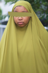 Green 2 Layered Khimar