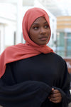 Brick Red Basic Chiffon Hijab