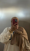 Taupe Basic Chiffon Hijab