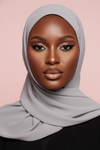Pearl Gray Premium Luxury Chiffon Hijab