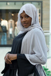 Stormy Gray Basic Chiffon Hijab