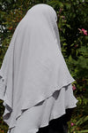 Gray Crinkle Khimar