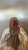 Taupe Basic Chiffon Hijab