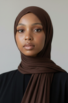 Chocolate Brown Small Light Weight Jersey Hijab