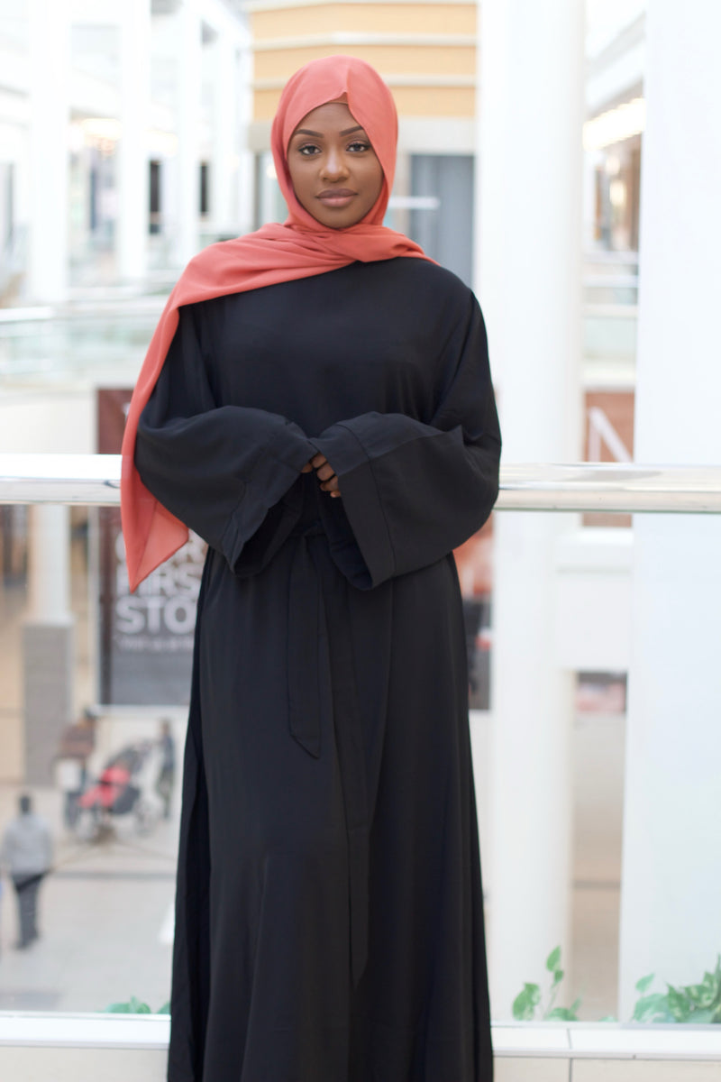 Black Dubai Batwing Kaftan Style Abaya