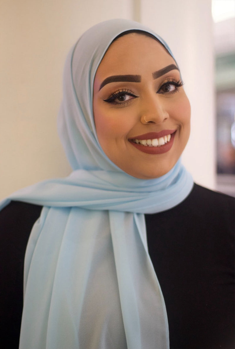 Baby Blue Luxury Chiffon Hijab
