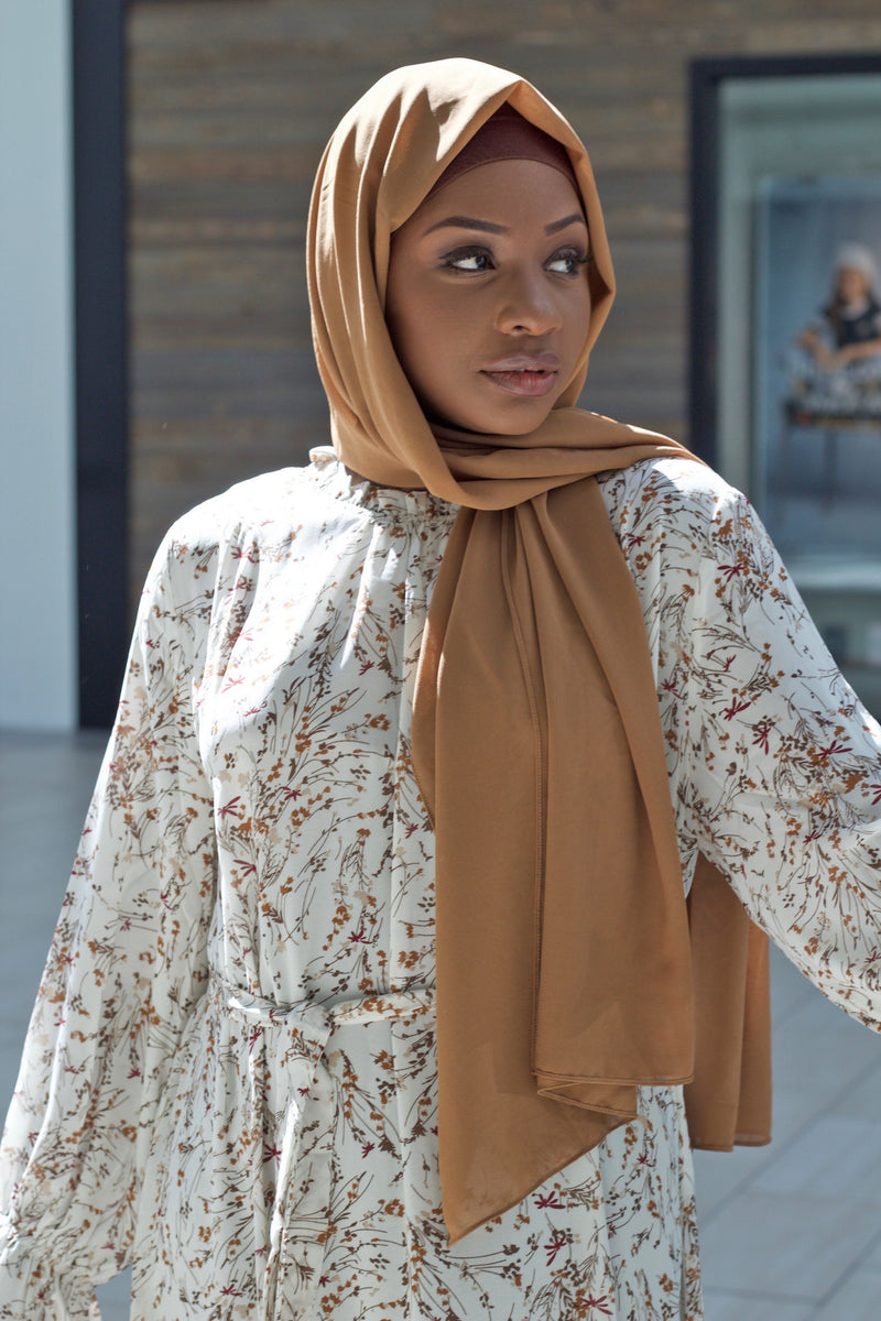 Camel Premium Luxury Chiffon Hijab