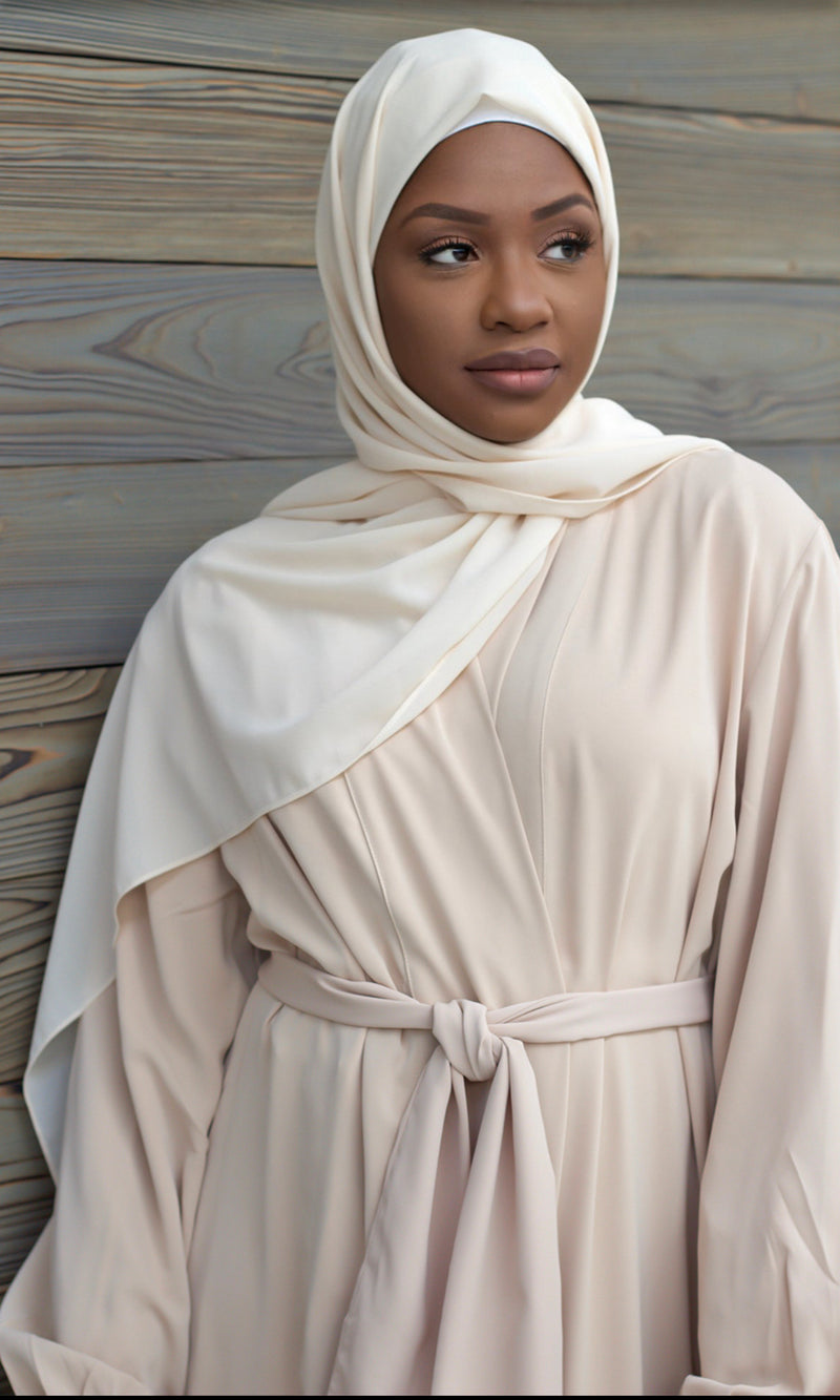 Light Nude Premium Luxury Chiffon Hijab