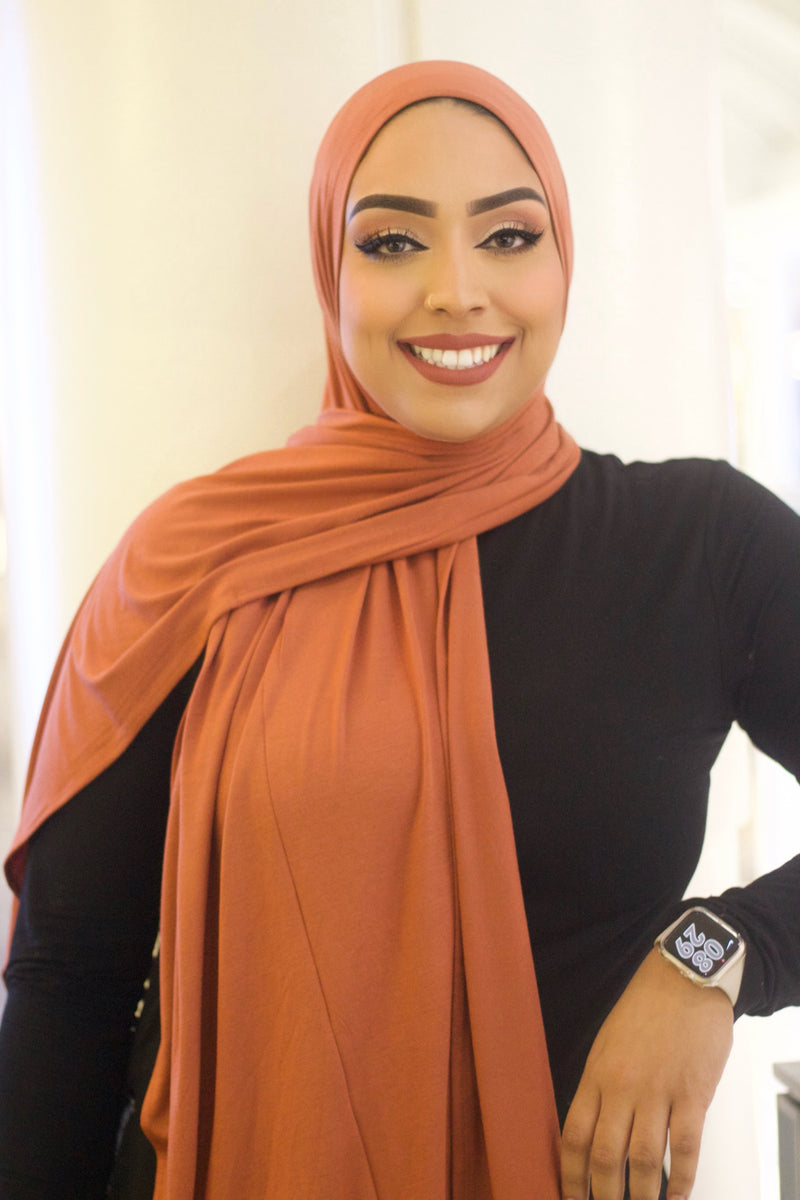 Small Auburn Light Weight Jersey Hijab