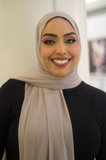Pearl Gray Premium Luxury Chiffon Hijab