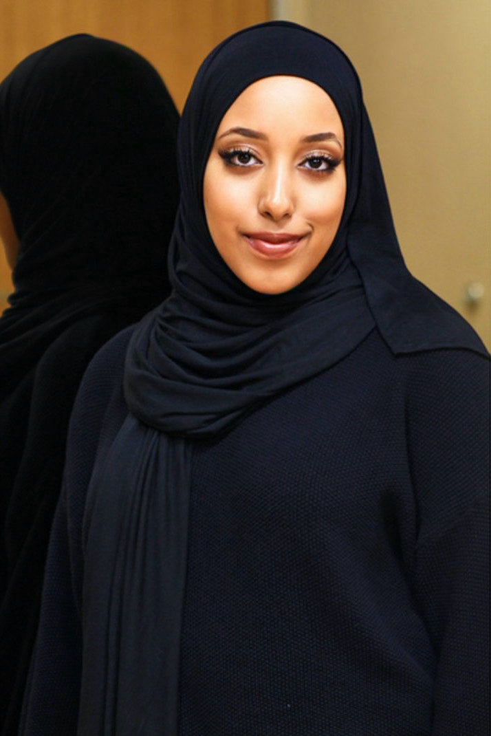 Midnight Thick Maxi Jersey Hijab