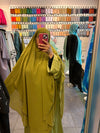 Green 2 Layered Khimar