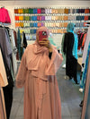 Pink Reversible Layered Abaya