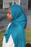 Small Teal Jersey Hijab