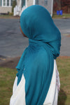 Small Teal Jersey Hijab
