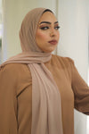 Taupe Luxury Chiffon Hijab