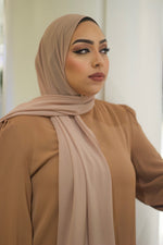 Taupe Luxury Chiffon Hijab