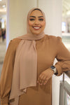 Taupe Luxury Chiffon Hijab