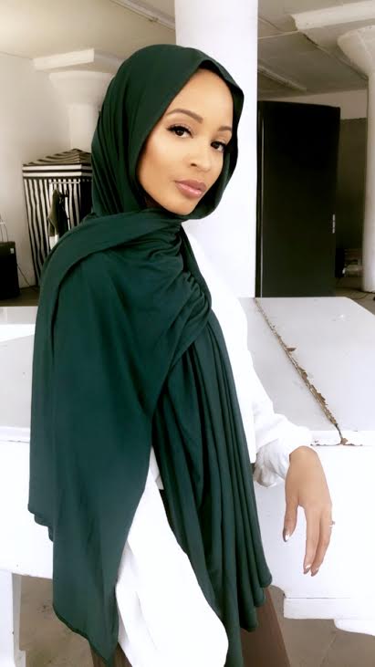 Hunter Green thick Maxi Jersey Hijab
