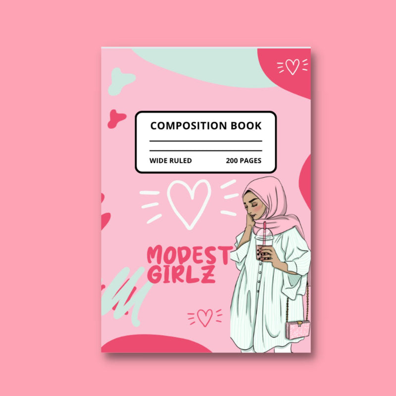 Hijabbi Modest Girlz Composition Notebook