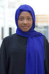 Royal Blue Premium Luxury Chiffon Hijab