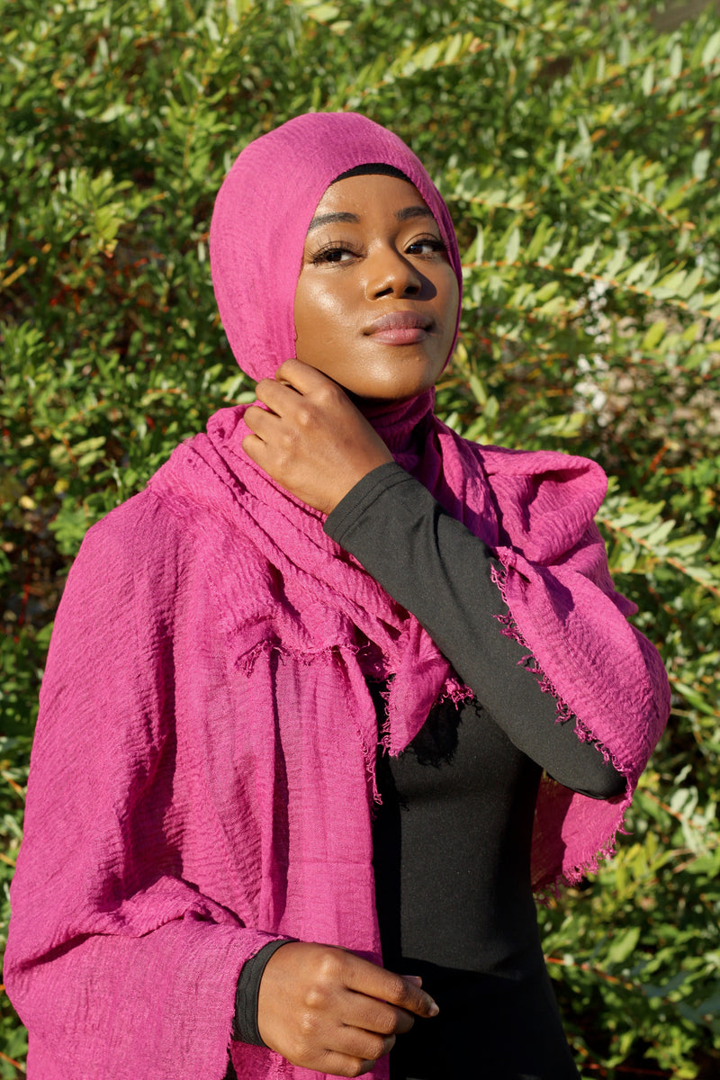 Sugar Plum Premium Crinkle Hijab