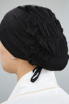 Black Ruched Underscarf