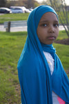 Blue Small Jersey Hijab