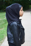 KIDZ Black Rhinestone Hijab