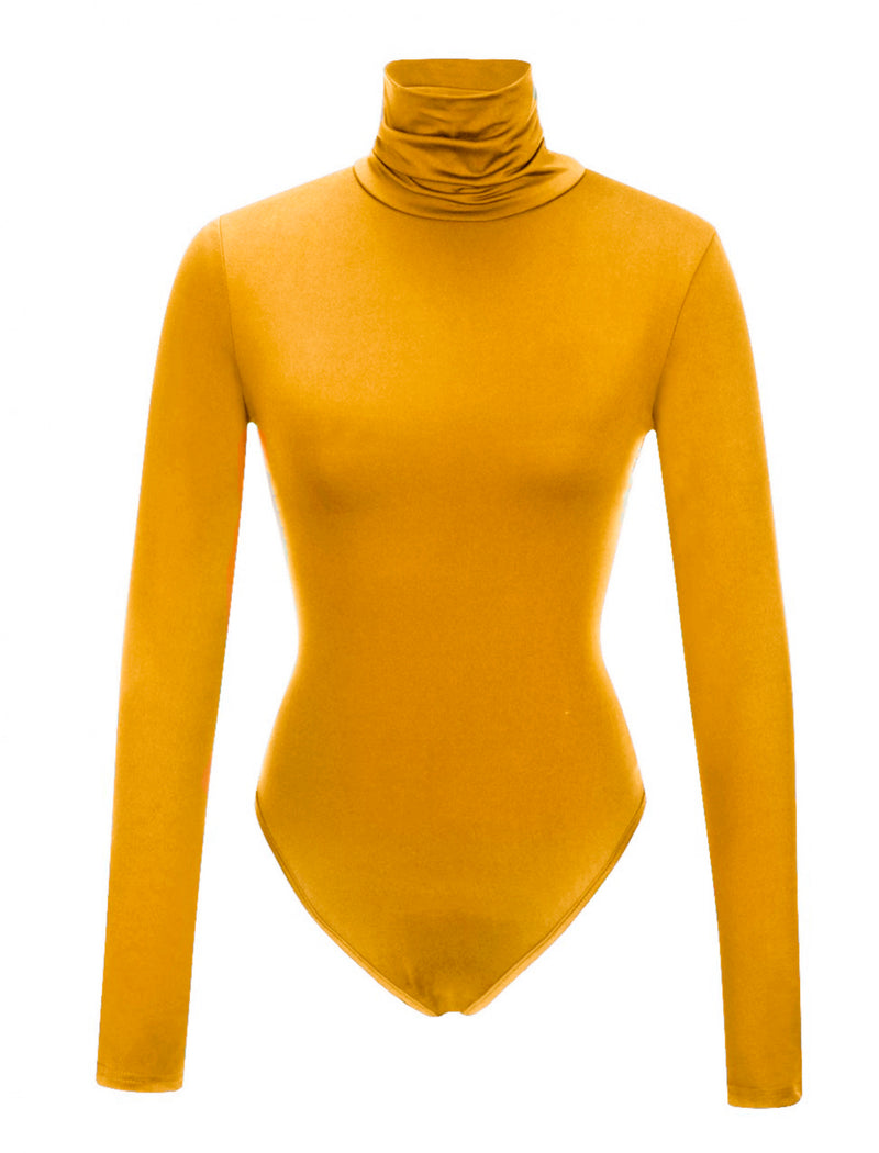 Mustard Turtle Neck Body Suit