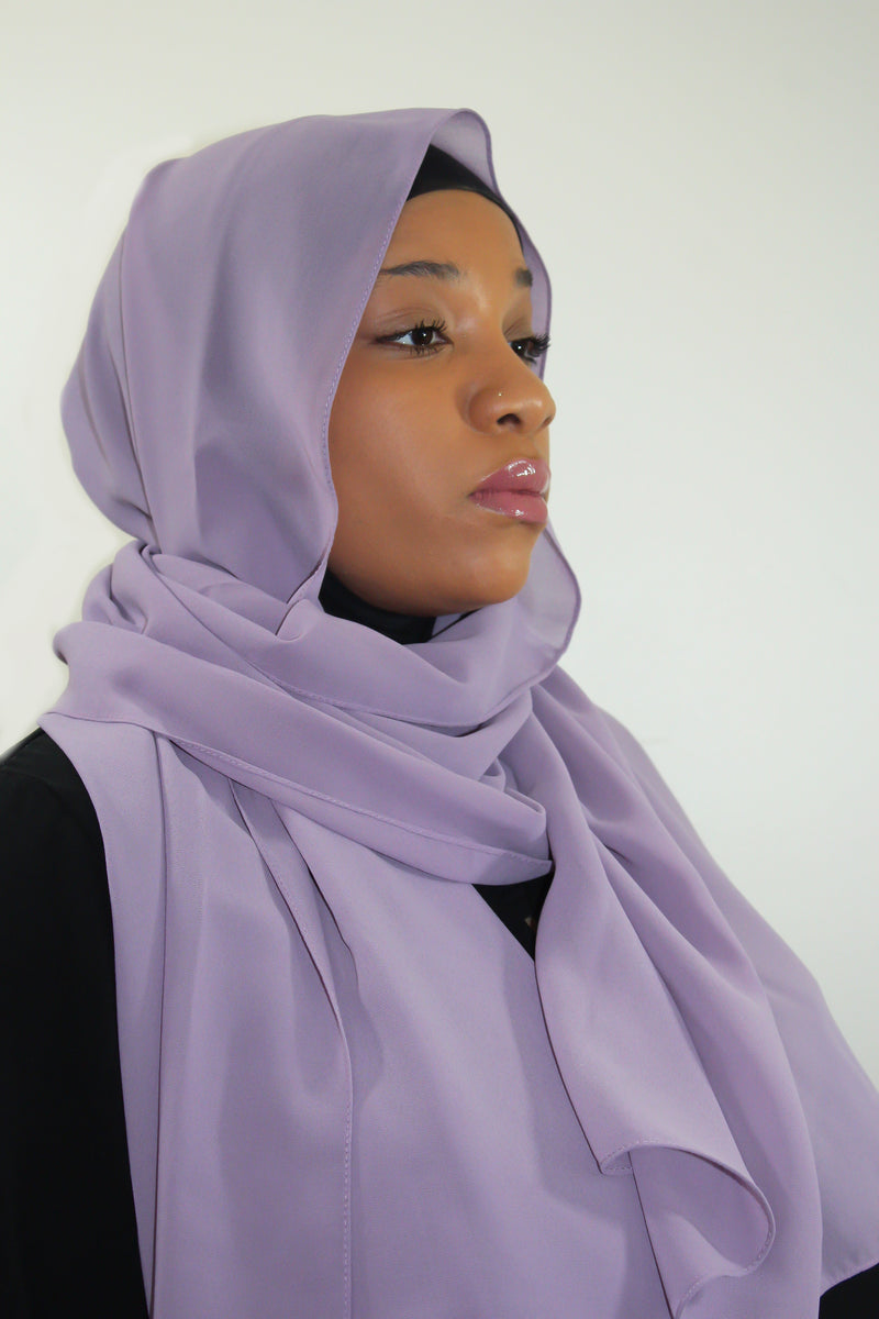Purple Dust Premium Luxury Chiffon Hijab