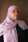 Light Purple Mauve Premium Luxury Chiffon Hijab