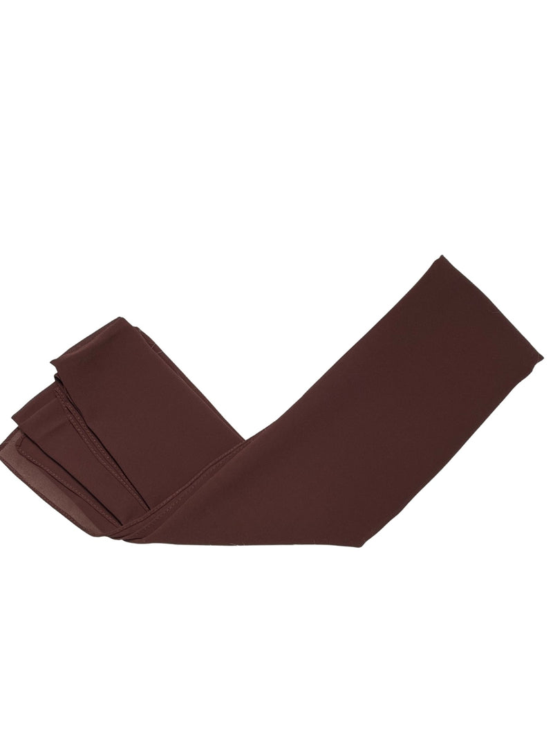 Chocolate Brown Premium Luxury Chiffon Hijab