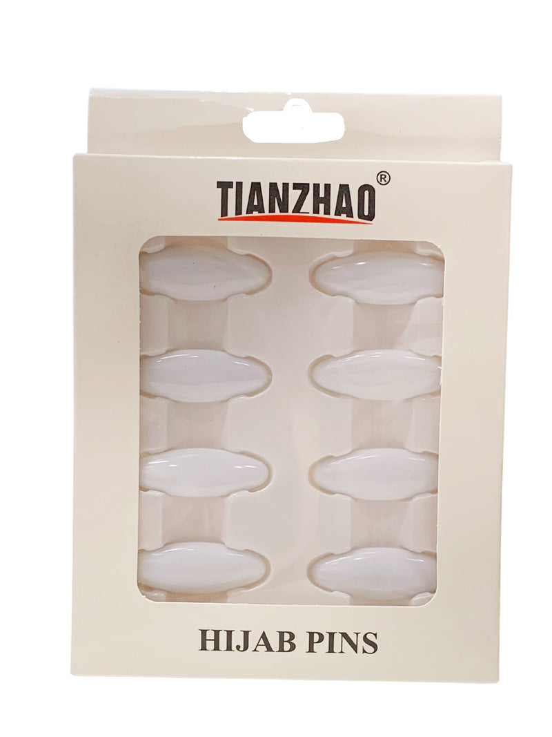 White Hijab Pins