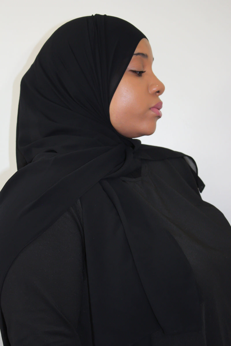 Raven Premium Luxury Chiffon Hijab